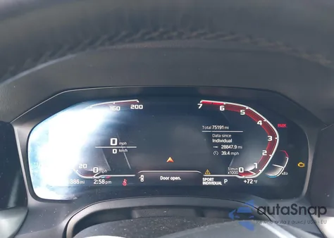 2021 BMW 330I z USA, uszkodzony, nr VIN 3MW5R1J00M8B53566